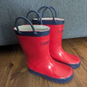 Lone Red and Blue Kids Rain Boots